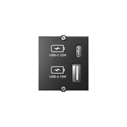 MODUL MED USB-A & USB-C LADDARE